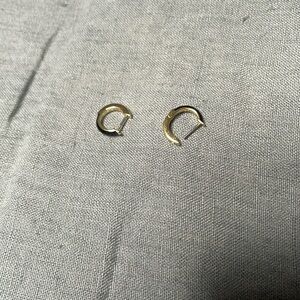 Black enamel Ana Luisa Huggies